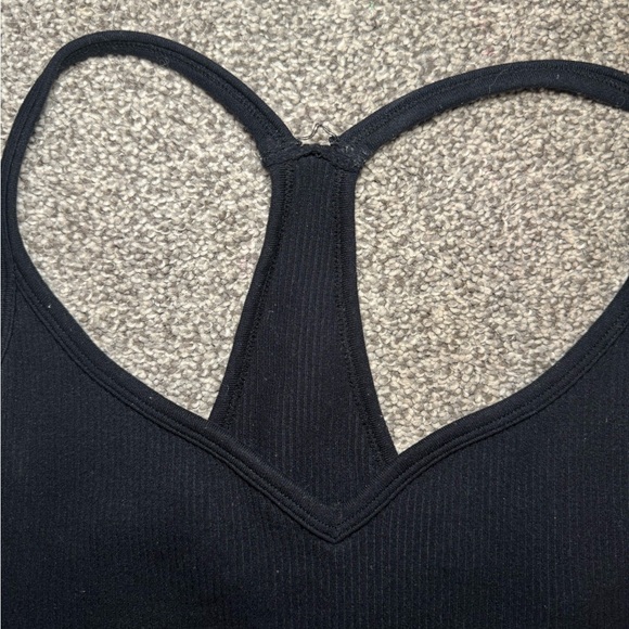 Black Ribbed Tank Top - Picture 5 of 7